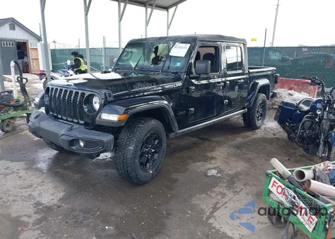 2022 Jeep Gladiator Willys Sport 4X4 z USA, uszkodzony, nr VIN 1C6HJTAG1NL108301